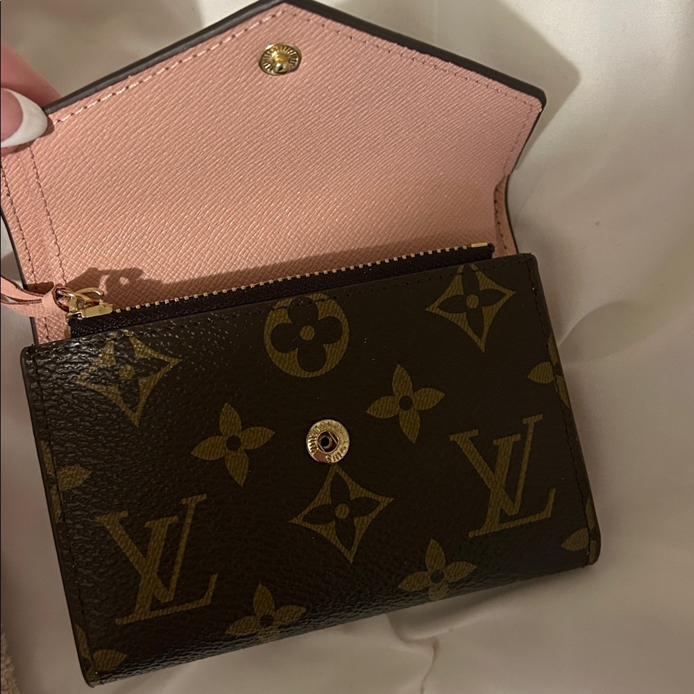 Louis Vuitton Monogram Envelope Wallet with Pink Snap - Picture 3 of 4